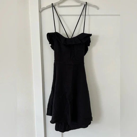 free people Cotton Tie Back Halter Mini Dress - Picture 3 of 4
